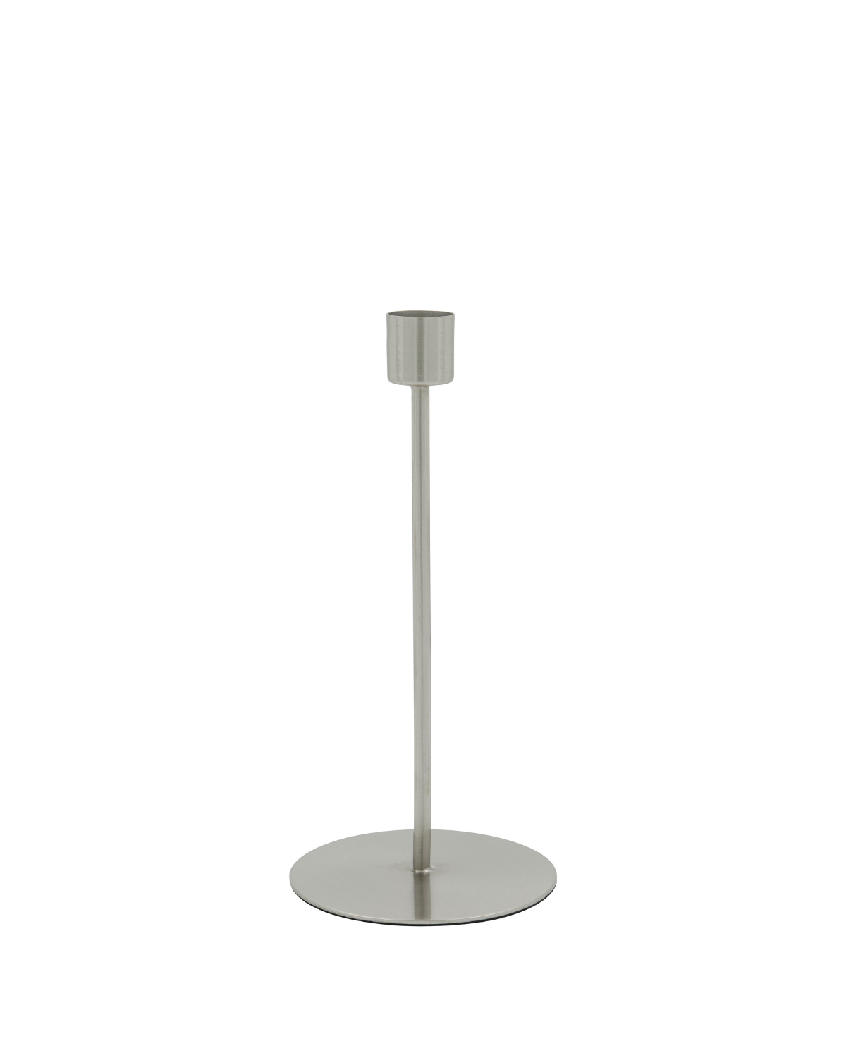 Lysestage Anit 20 cm i stål med børstet stål look fra House Doctor