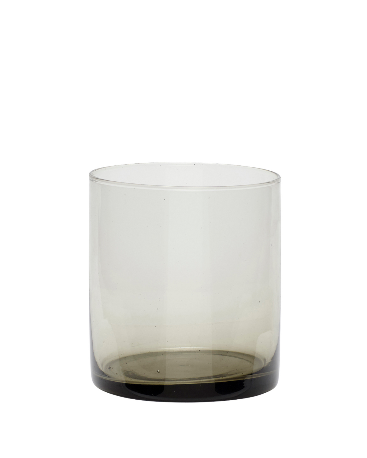Lysestage, fyrfadsstage, røget glas, Hübsch