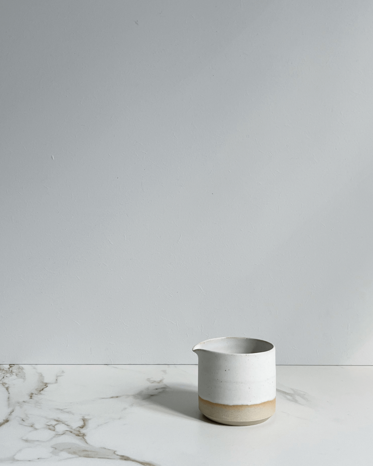 Mælkekande, Plain, Keramik, Hvid, Måne Ceramics Studio