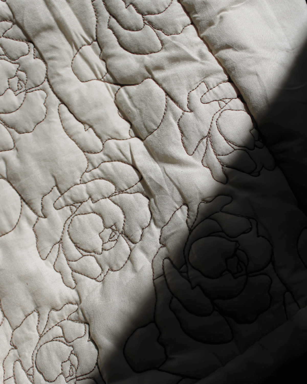 Maxi tote bag, stor bomulds taske, detaljer