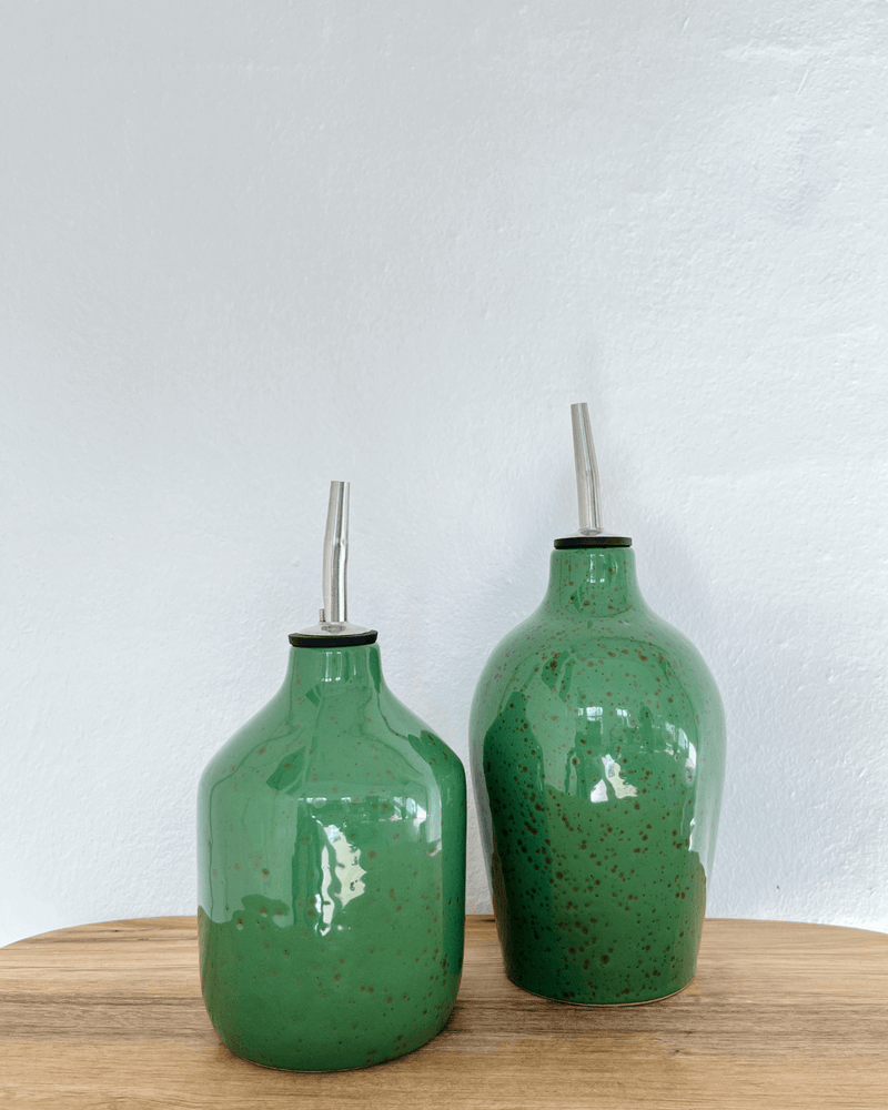 La Gabbianella oliekander med smuk grøn glasur 