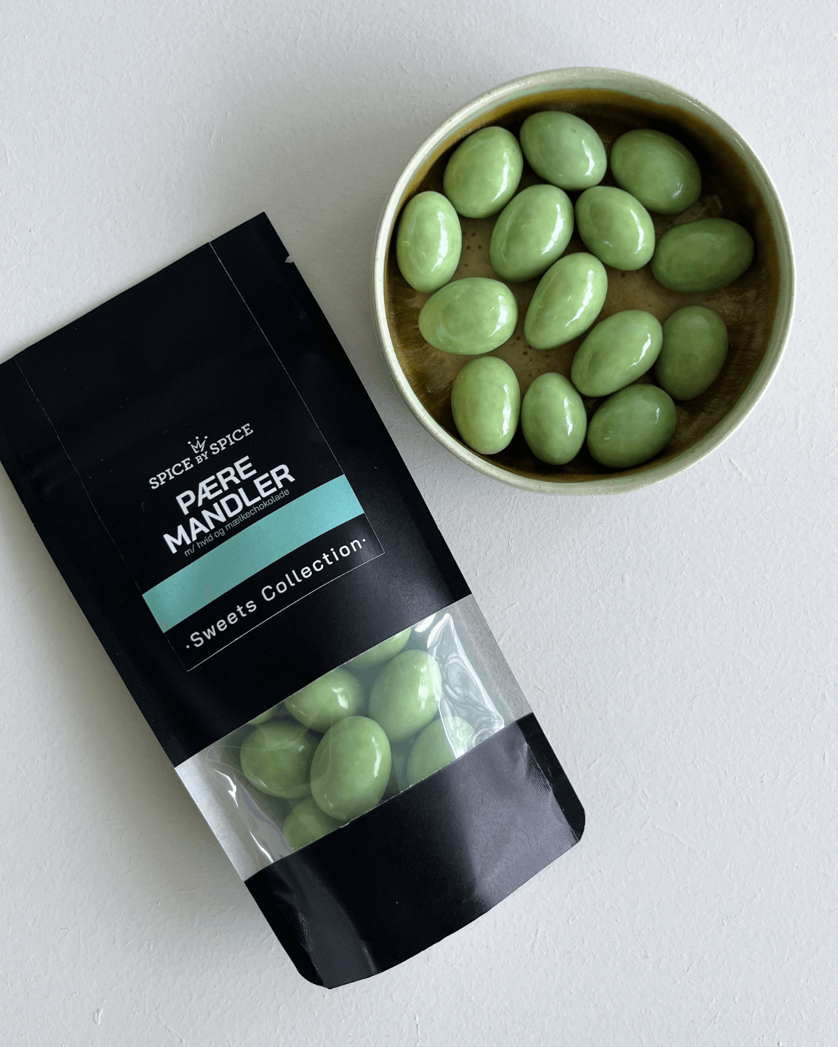 Mandler med chokolade, pære, hvidchokolade, Spice by Spice