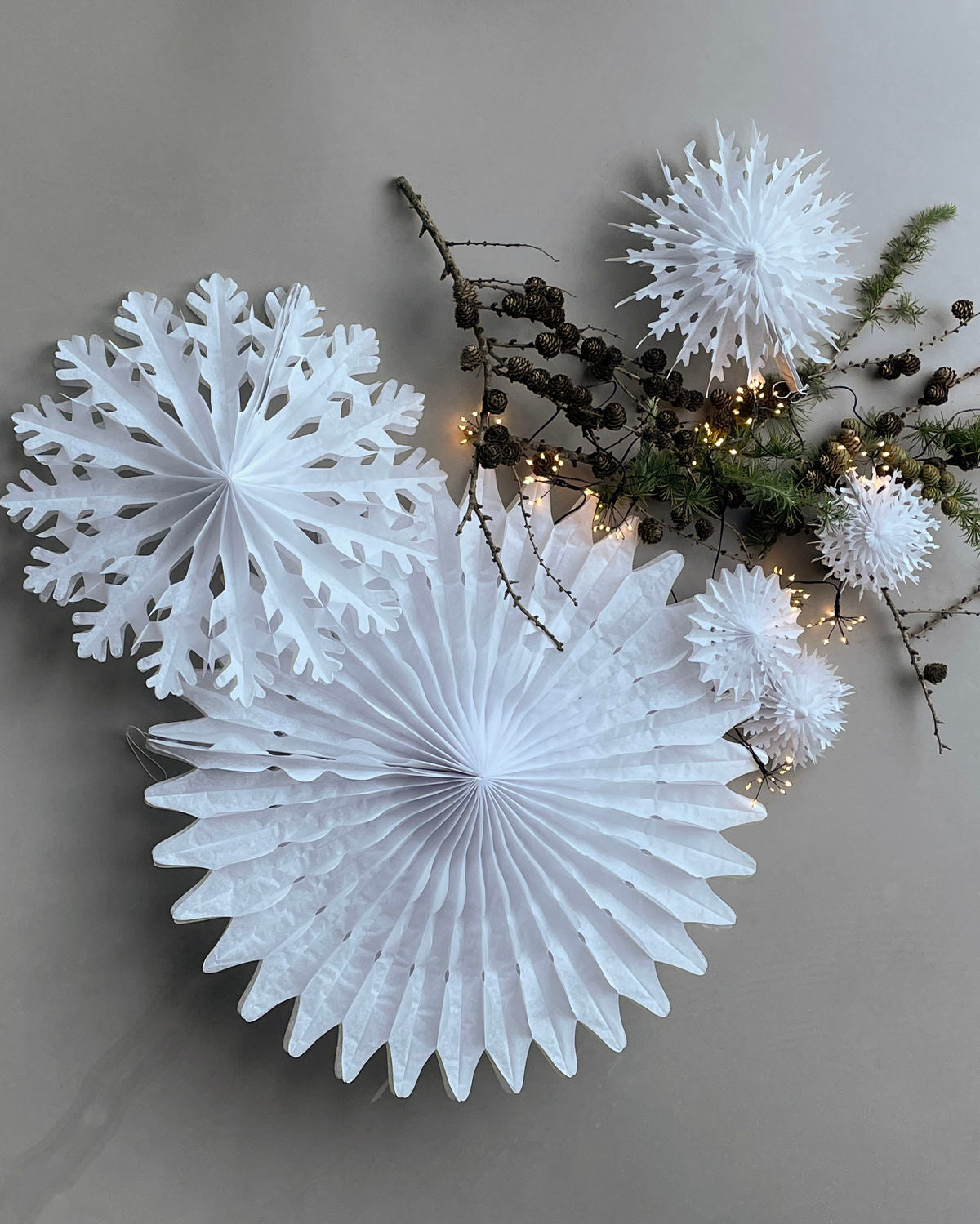 Fold, House Doctor, ø 30 cm, papirs stjerne, julepynt