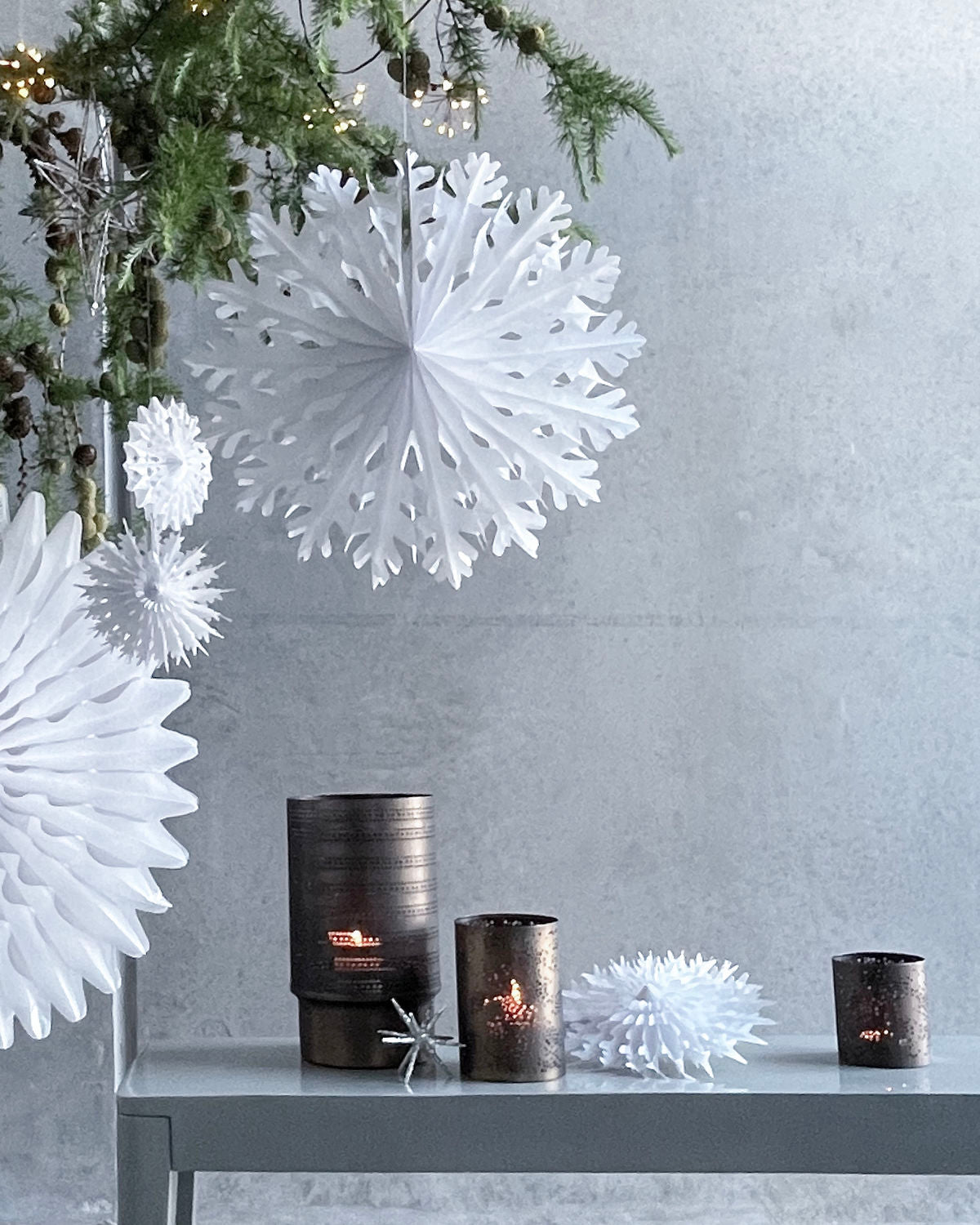 Papirstjerner, hvid, fold, House Doctor