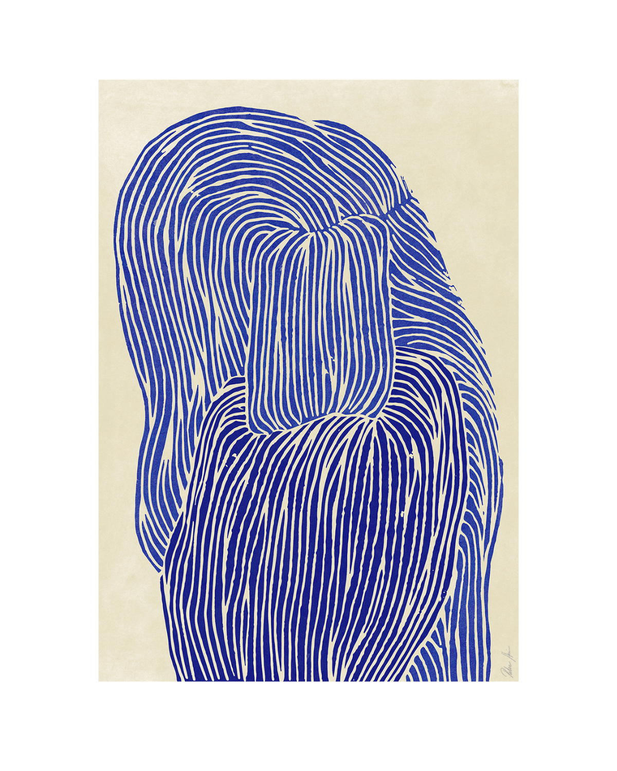 Rebecca hein, deep blue, illustration, plakat, The poster Club