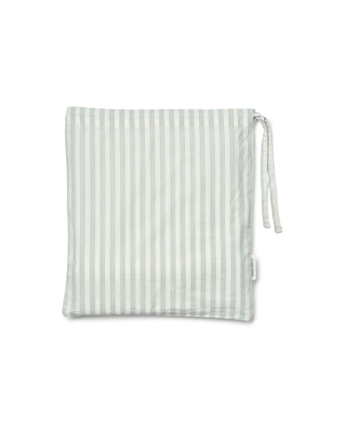 Studio Feder sengesæt Soft Mint Stripe i blød økologisk bomuld med stribet design