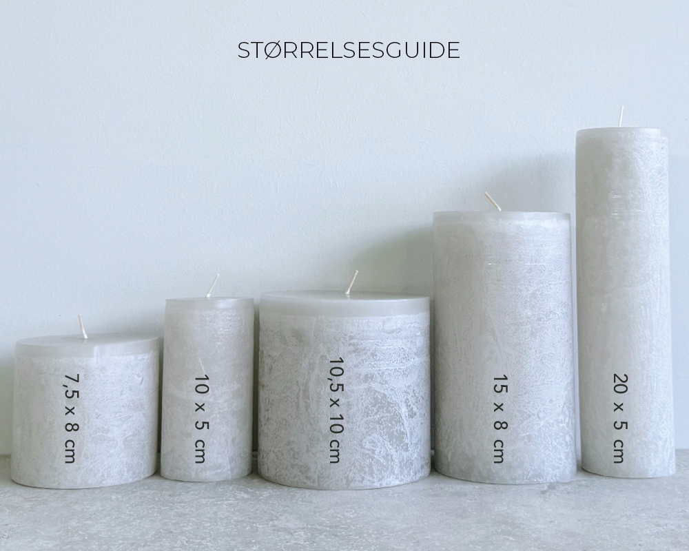 Bloklys, grå, smokey grey, Vance Kitira, størrelsesguide