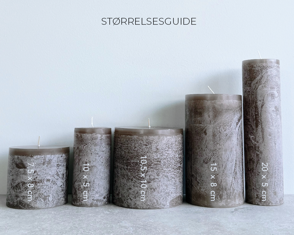 Bloklys,Taupe, brun, Vance Kitira, størrelsesguide