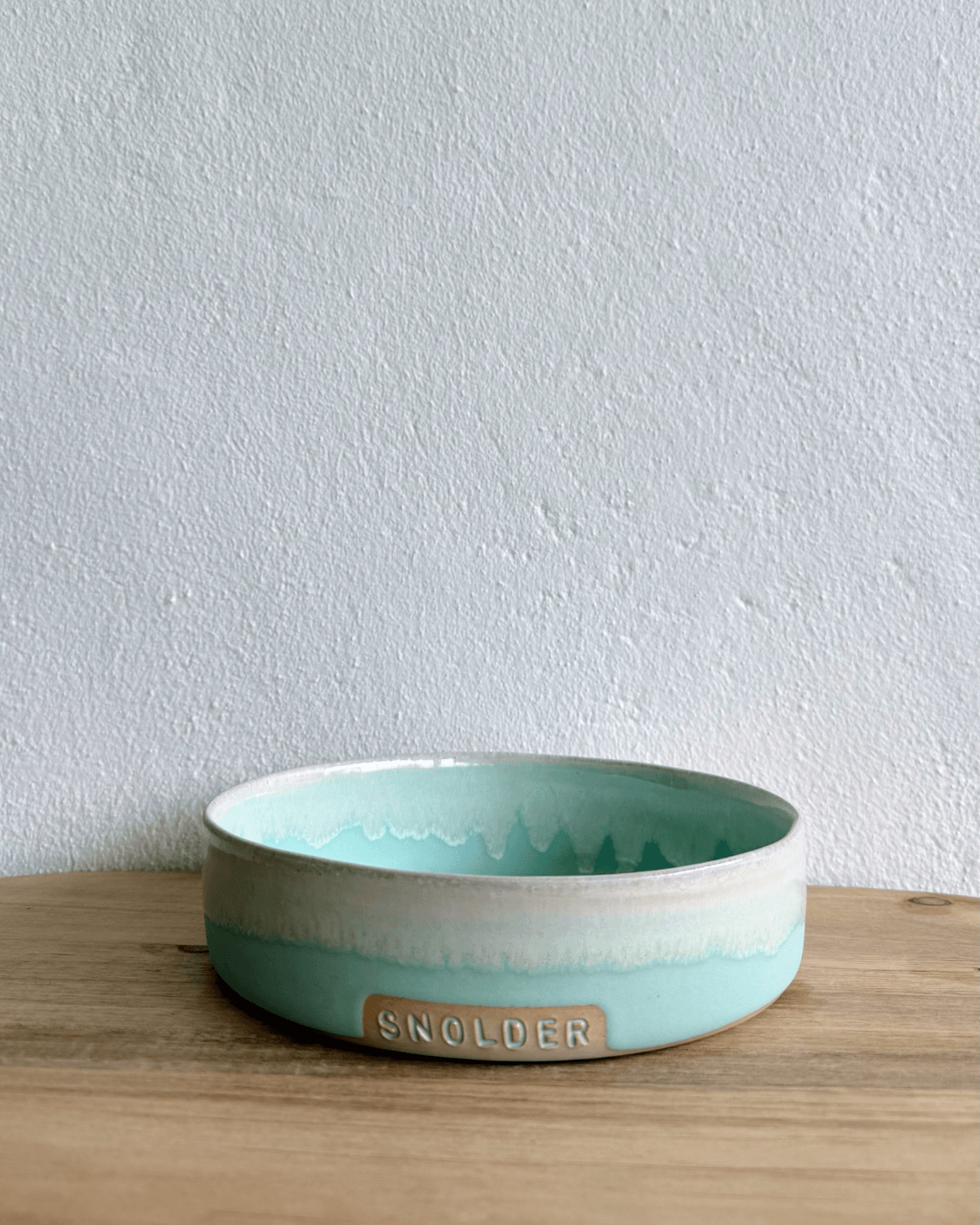 Slikskål med tekst, 17 cm, flere farver