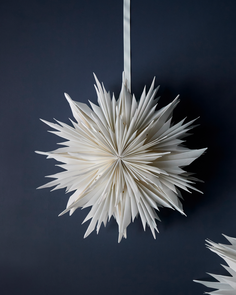 Papirstjerne, Dust, hvid, julestjerne, julepynt