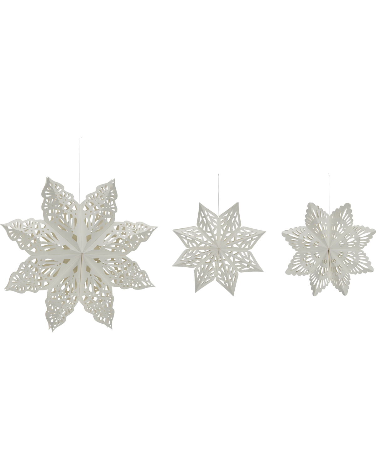 Stjerne, Lehlo, Hvid, 3 stk, House Doctor