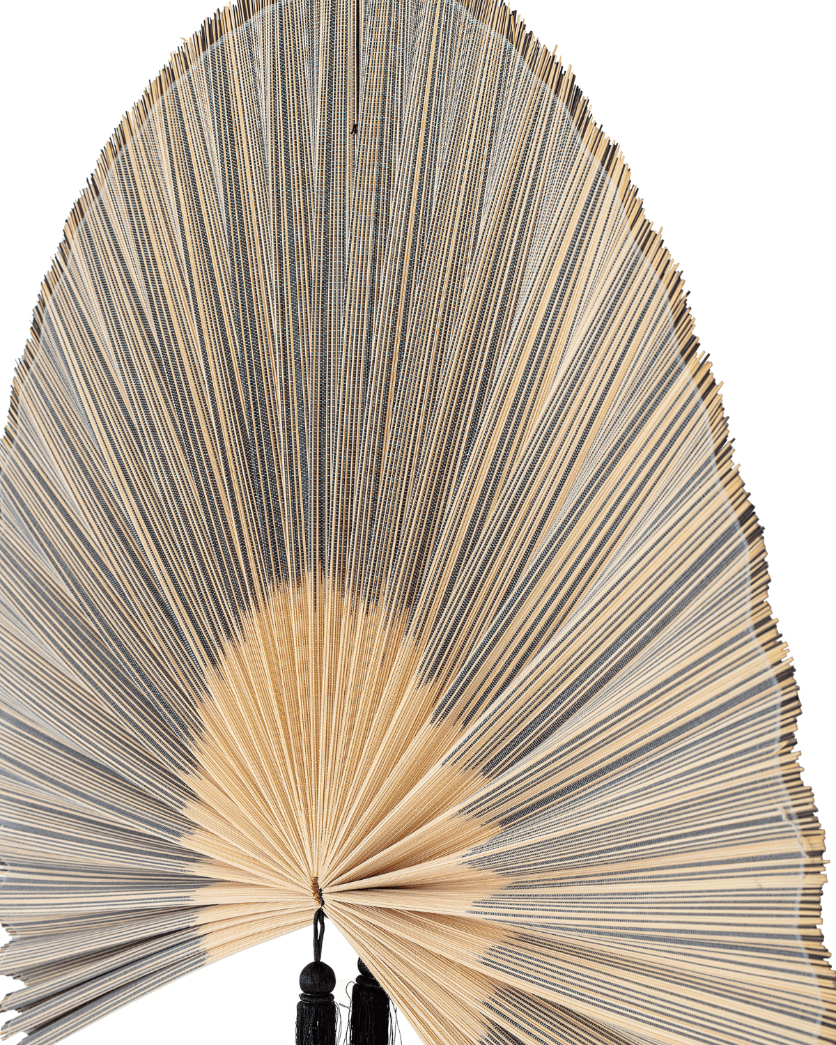 Vifte, detaljer, håndlavet, jaime, sort, natur, bambus