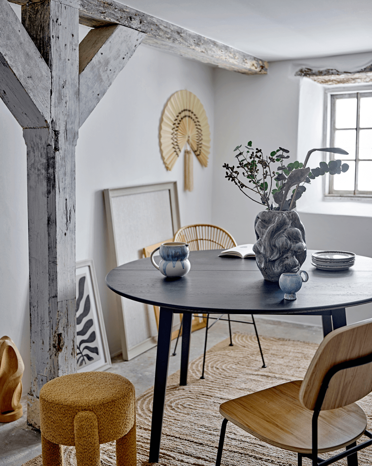 Jaime natur bambus vægdekoration Bloomingville statement-væg i nordisk stil