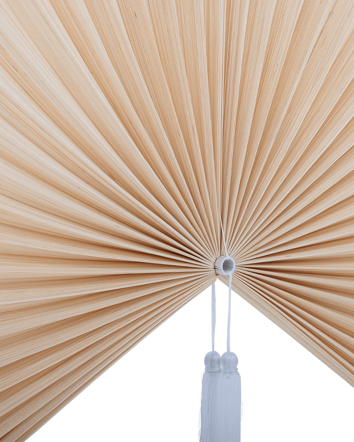 Bloomingville Jaime natur bambus vifte vægdekoration, nordisk tønde-design