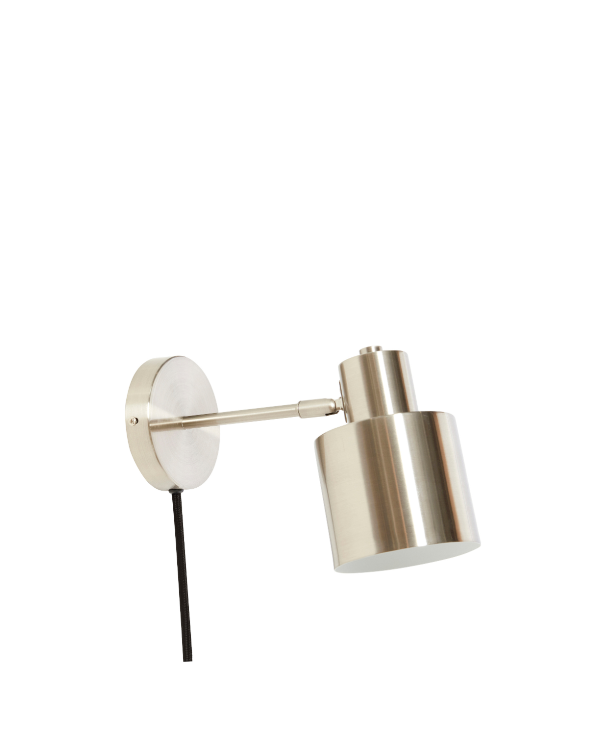 Fuse væglampe i elegant design i farven nikkel fra Hubsch