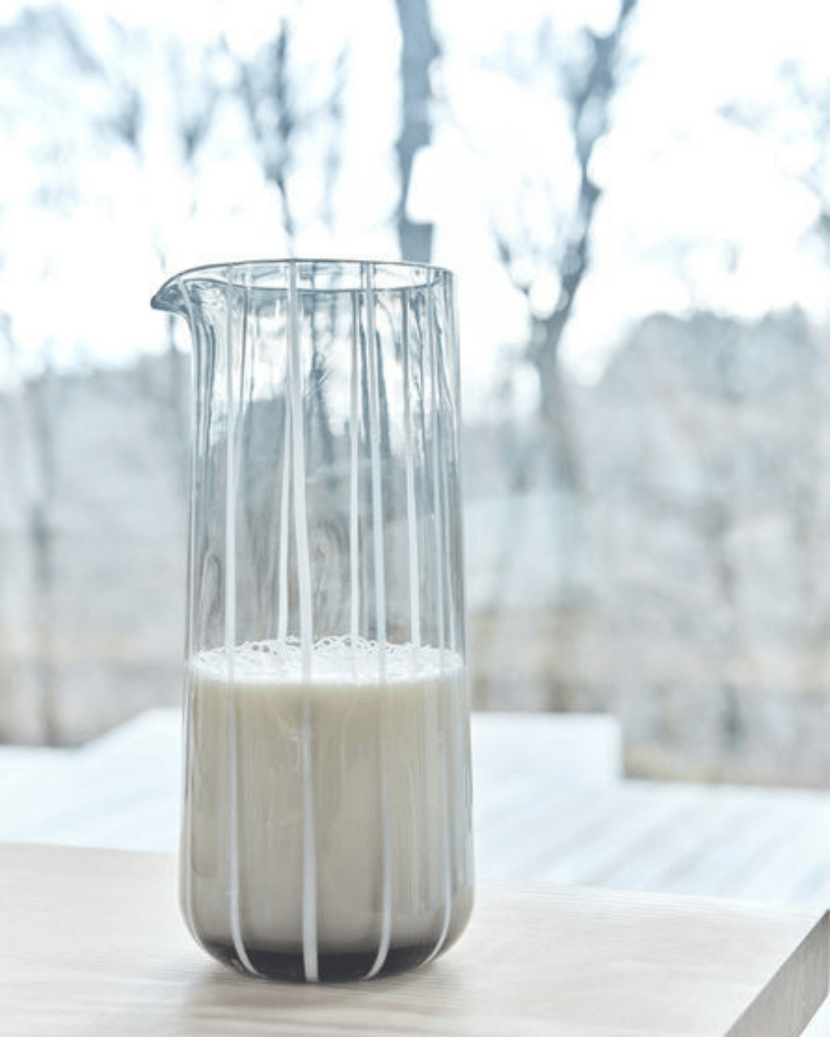 OYoy Mizu vandkaraffel klar glas, elegant mundblæst karaffel til vand og saft