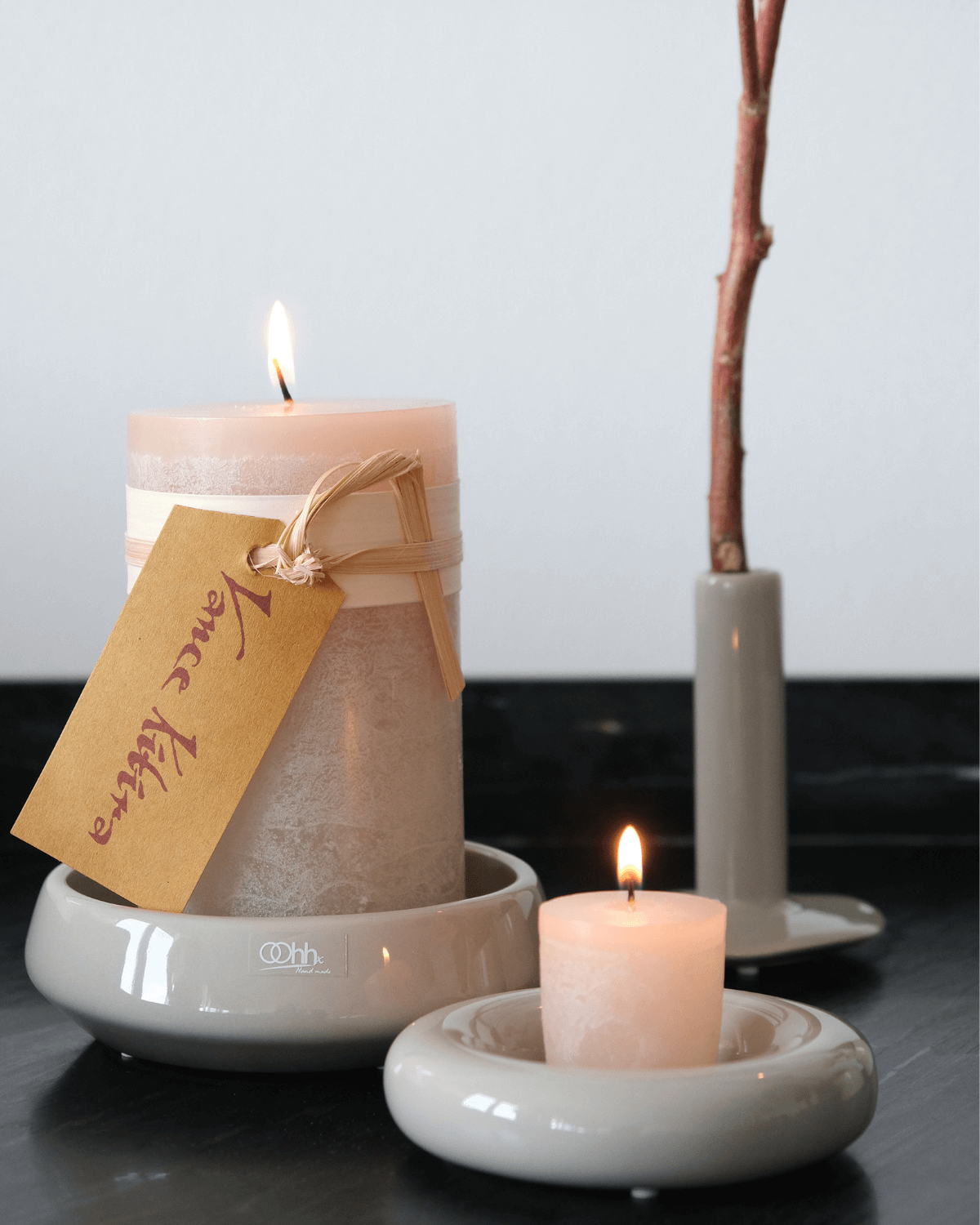 Vase, Lily, beige, keramik, lysestage, vance kitira, Oohh