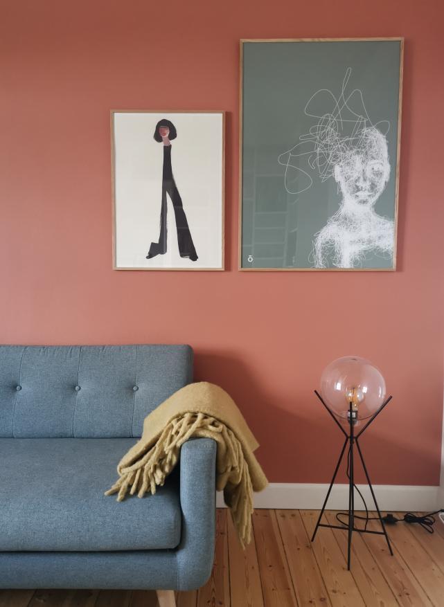 Rodehoved, plakat, taisho, stue, efterårsgrøn